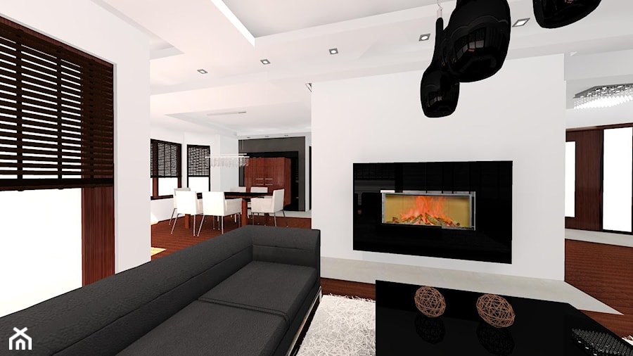mieszkanie w brązach - Salon - zdjęcie od Art-Wnętrza Studio Projektowanie Architektury i Wnętrz