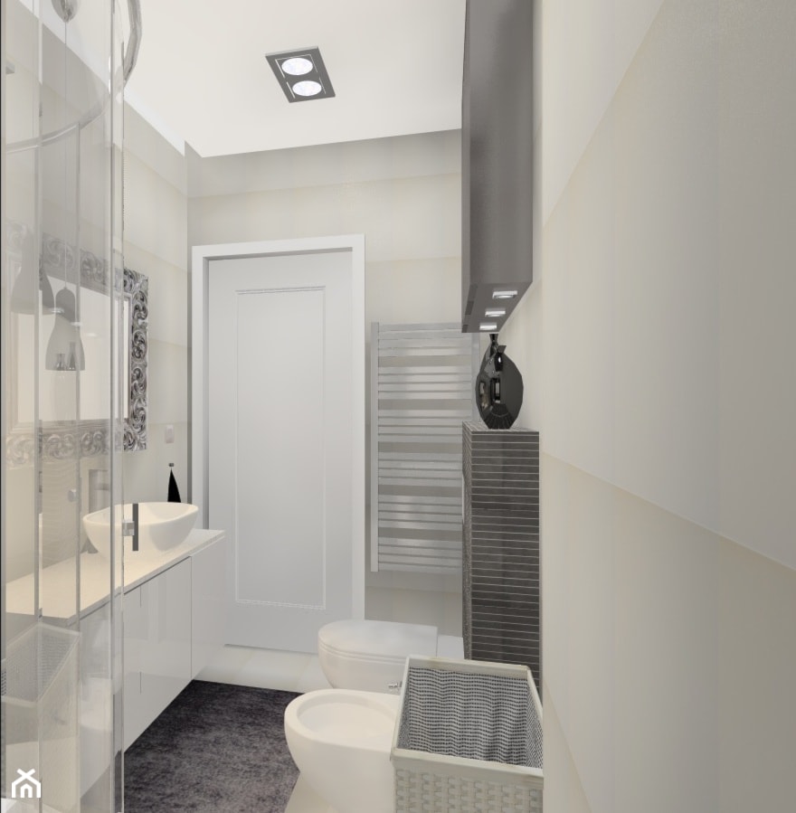 mała łazienka - Łazienka - zdjęcie od Art-Wnętrza Studio Projektowanie Architektury i Wnętrz