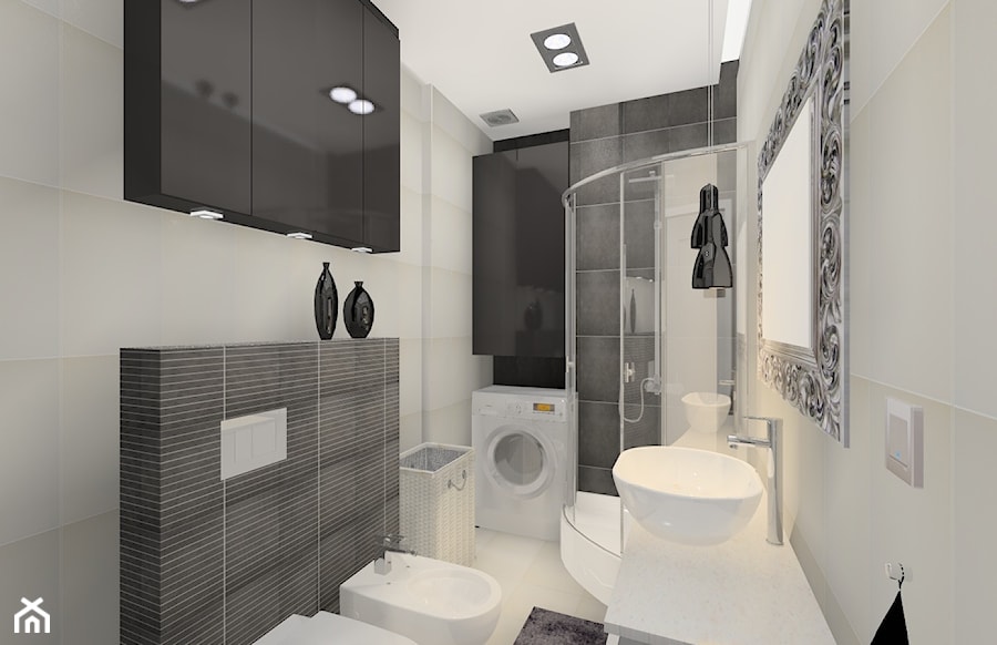 mała łazienka - Łazienka - zdjęcie od Art-Wnętrza Studio Projektowanie Architektury i Wnętrz