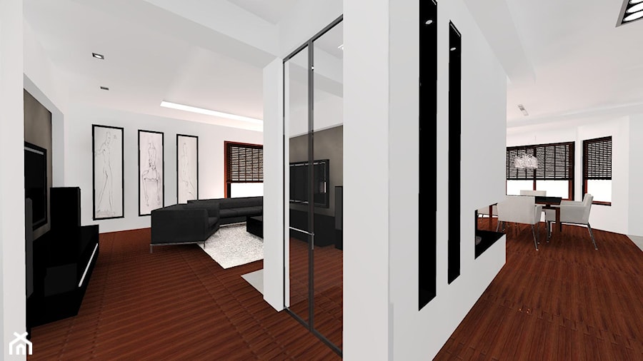 mieszkanie w brązach - Salon - zdjęcie od Art-Wnętrza Studio Projektowanie Architektury i Wnętrz