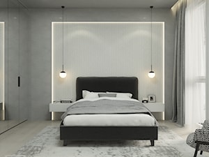 Zawsze BLACK & WHITE - Sypialnia, styl minimalistyczny - zdjęcie od LENA INTERIORS