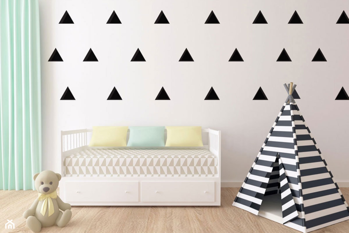 Naklejki ścienne trójkąty do pokoju dziecka - zdjęcie od Jazami - Homebook