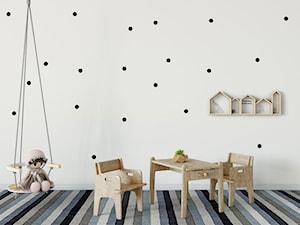 Naklejki ścienne czarne kropki do pokoju dziecka - zdjęcie od Jazami