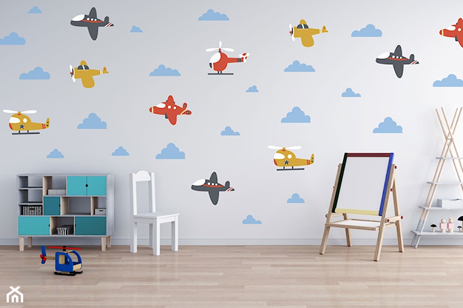 Naklejki ścienne samoloty do pokoju dziecka - zdjęcie od Jazami