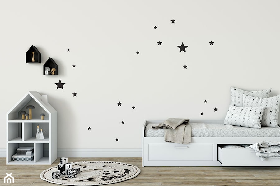 Naklejki gwiazdki do pokoju dziecka w stylu skandynawskim - zdjęcie od Jazami