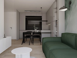 Projekt wnętrza mieszkania w Warszawie.
