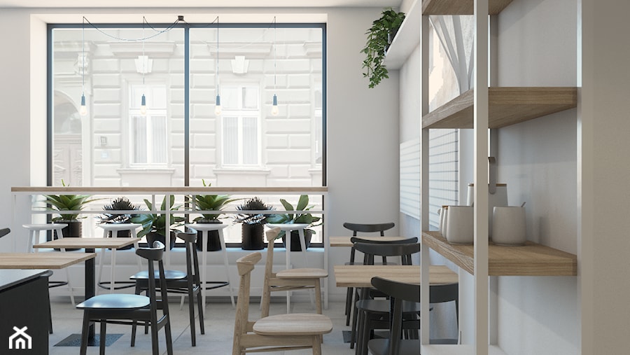 Kawiarnia w Bielsku-Białej - Wnętrza publiczne, styl minimalistyczny - zdjęcie od TIKA DESIGN