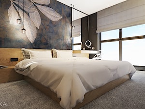 Mieszkanie w Katowicach, 90 m2 - Średnia czarna sypialnia, styl nowoczesny - zdjęcie od TIKA DESIGN