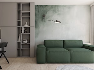 Projekt wnętrza mieszkania w Warszawie. - Salon, styl nowoczesny - zdjęcie od TIKA DESIGN
