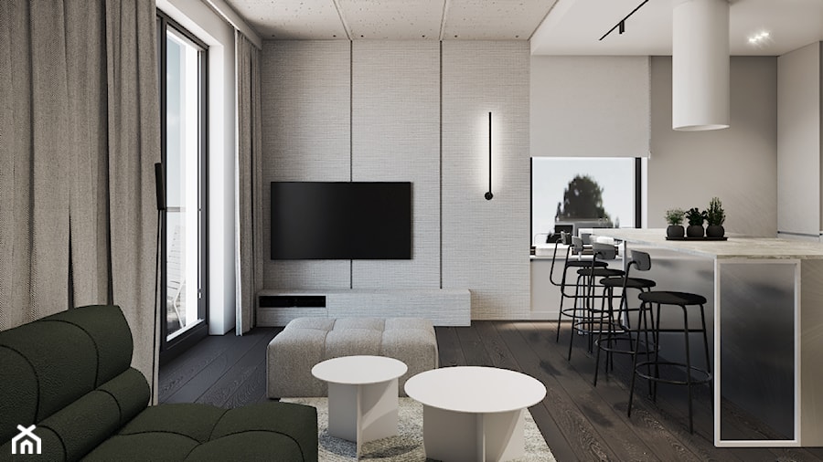 Apartament 02 - Salon, styl nowoczesny - zdjęcie od TIKA DESIGN