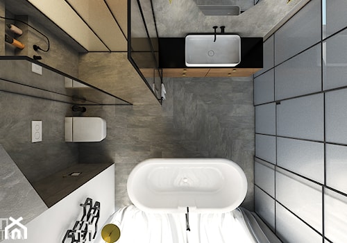 Salon kąpielowy - Średnia łazienka z oknem, styl nowoczesny - zdjęcie od TIKA DESIGN