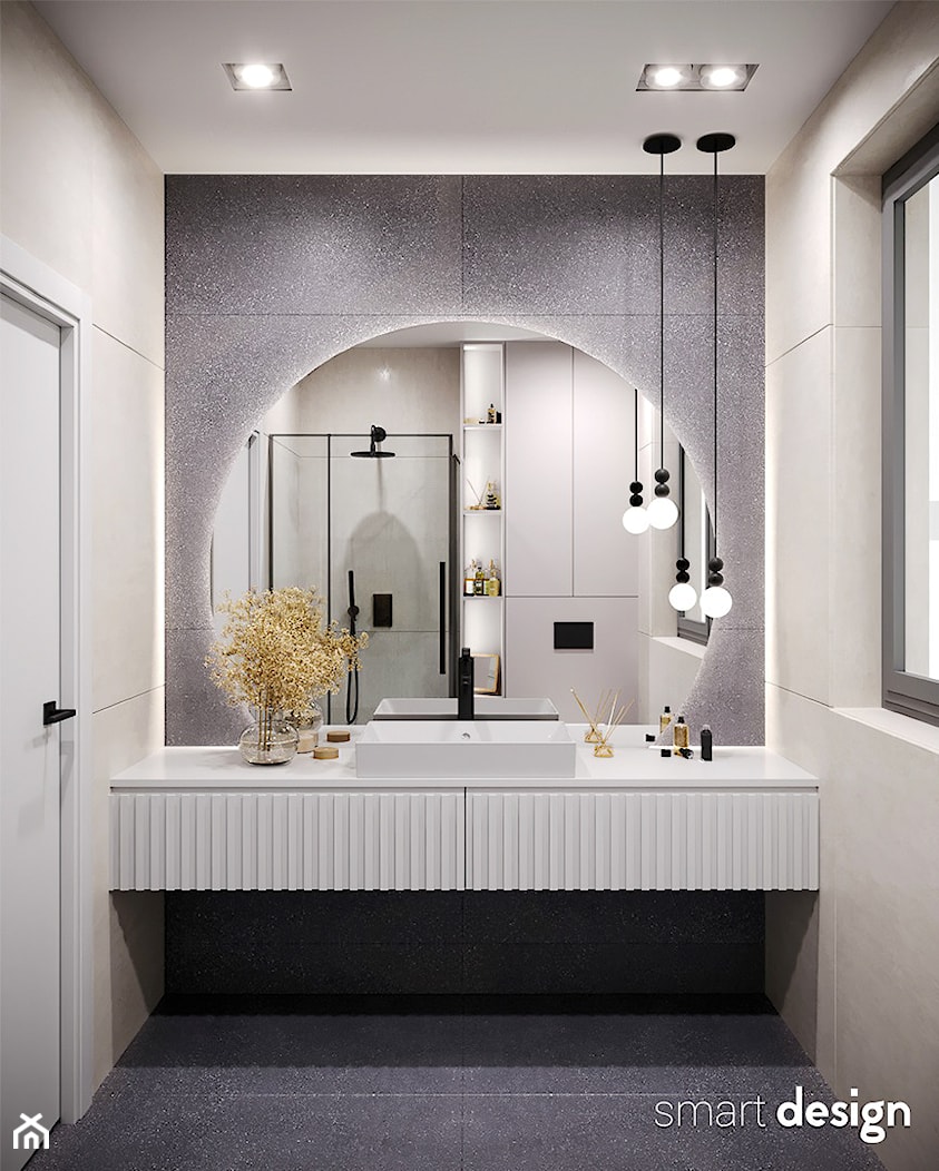 Nowoczesna niebieska łazienka - zdjęcie od Smart Design - Homebook