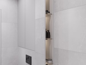 Łazienka z białymi płytkami - zdjęcie od Senkoart Design