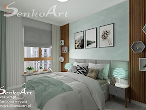 projekt sypialni nowoczesnej - zdjęcie od Senkoart Design