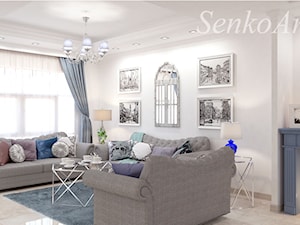Nowoczesny Salon - zdjęcie od Senkoart Design