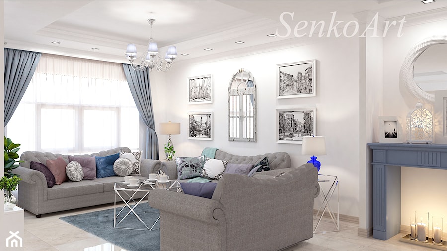 Nowoczesny Salon - zdjęcie od SenkoArt Design