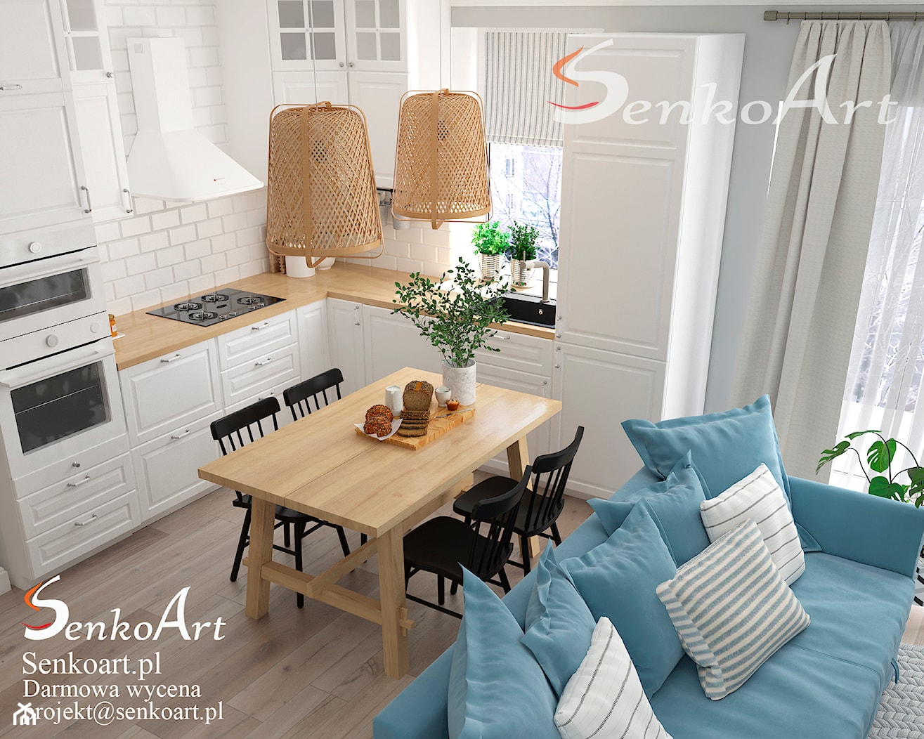Projekt Kuchni w Stylu Skandynawskim - zdjęcie od SenkoArt Design - Homebook