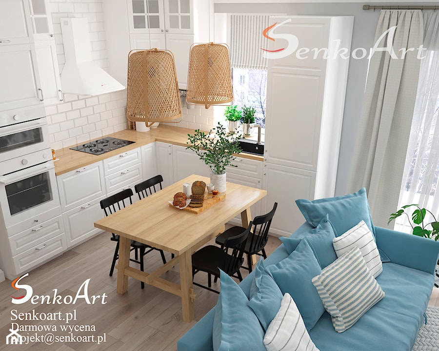 Projekt Kuchni w Stylu Skandynawskim - zdjęcie od SenkoArt Design