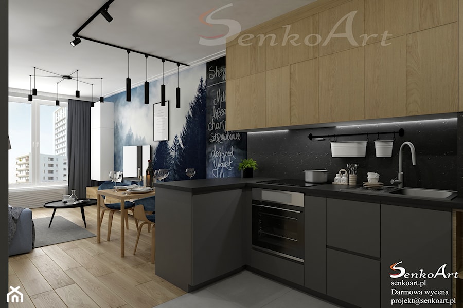 Projekt kuchni w mieszkaniu - zdjęcie od SenkoArt Design