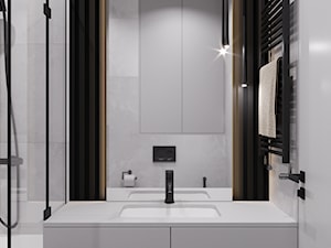Łazienka z białymi płytkami - zdjęcie od SenkoArt Design