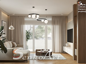 Aranżacja salonu w nowoczesnym stylu - zdjęcie od SenkoArt Design