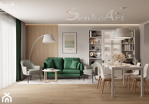 Salon w domu jednorodzinnym - zdjęcie od SenkoArt Design