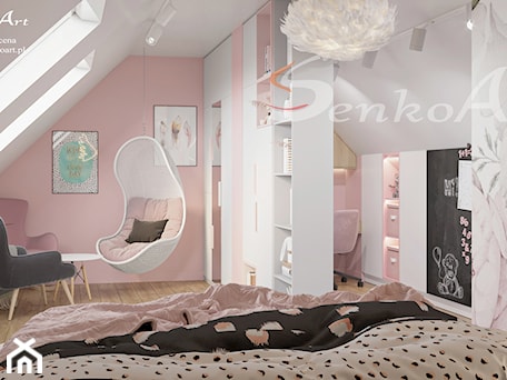 Aranżacje wnętrz - Pokój dziecka: Pokój dla dziewczynki w różowym kolorze - SenkoArt Design. Przeglądaj, dodawaj i zapisuj najlepsze zdjęcia, pomysły i inspiracje designerskie. W bazie mamy już prawie milion fotografii!