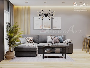 Aranżacja Salonu w Domu Jednorodzinnym - zdjęcie od Senkoart Design