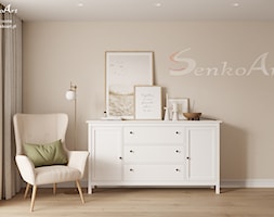 Sypialnia w beżowym kolorze - zdjęcie od Senkoart Design - Homebook