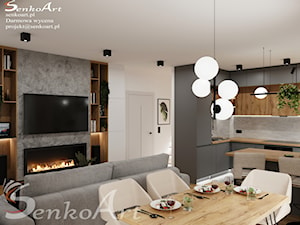 Jadalnia w salonie - zdjęcie od SenkoArt Design