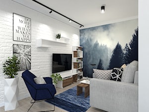 Salon w stylu skandynawskim - zdjęcie od SenkoArt Design