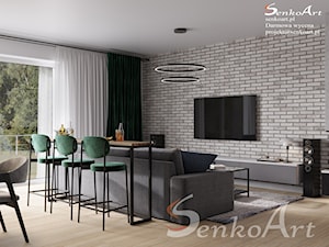 Salon w stylu Industrialnym - zdjęcie od SenkoArt Design
