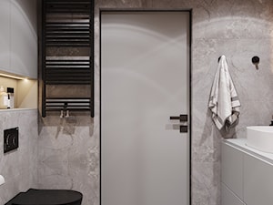 WC z elementami drewnianymi - zdjęcie od SenkoArt Design