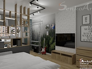 Pokój dla nastolatka w nowoczesnym stylu - zdjęcie od Senkoart Design
