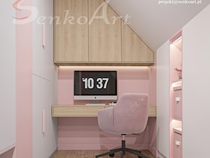 Pokój dla dziewczynki w różowym kolorze - zdjęcie od Senkoart Design