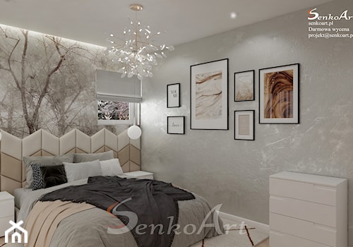 Sypialnia z motywem lasu - zdjęcie od SenkoArt Design