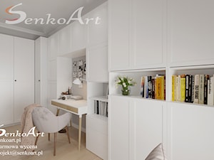 Projekt wnętrz biura w mieszkaniu - zdjęcie od Senkoart Design