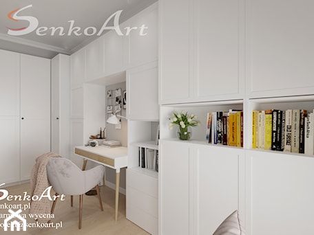 Aranżacje wnętrz - Biuro: Projekt wnętrz biura w mieszkaniu - SenkoArt Design. Przeglądaj, dodawaj i zapisuj najlepsze zdjęcia, pomysły i inspiracje designerskie. W bazie mamy już prawie milion fotografii!