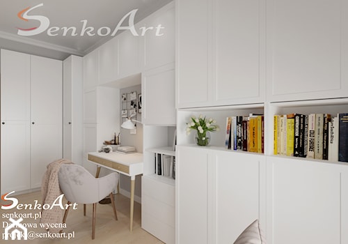 Projekt wnętrz biura w mieszkaniu - zdjęcie od SenkoArt Design