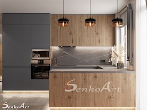 Aranżacja Kuchni - Wizualizacja 3D - zdjęcie od SenkoArt Design