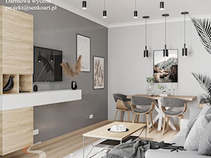 Projekt Salonu w Mieszkaniu - Skandynawski Styl - zdjęcie od SenkoArt Design