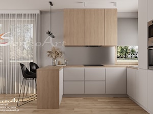 Projekt kuchni w domu jednorodzinnym - zdjęcie od Senkoart Design