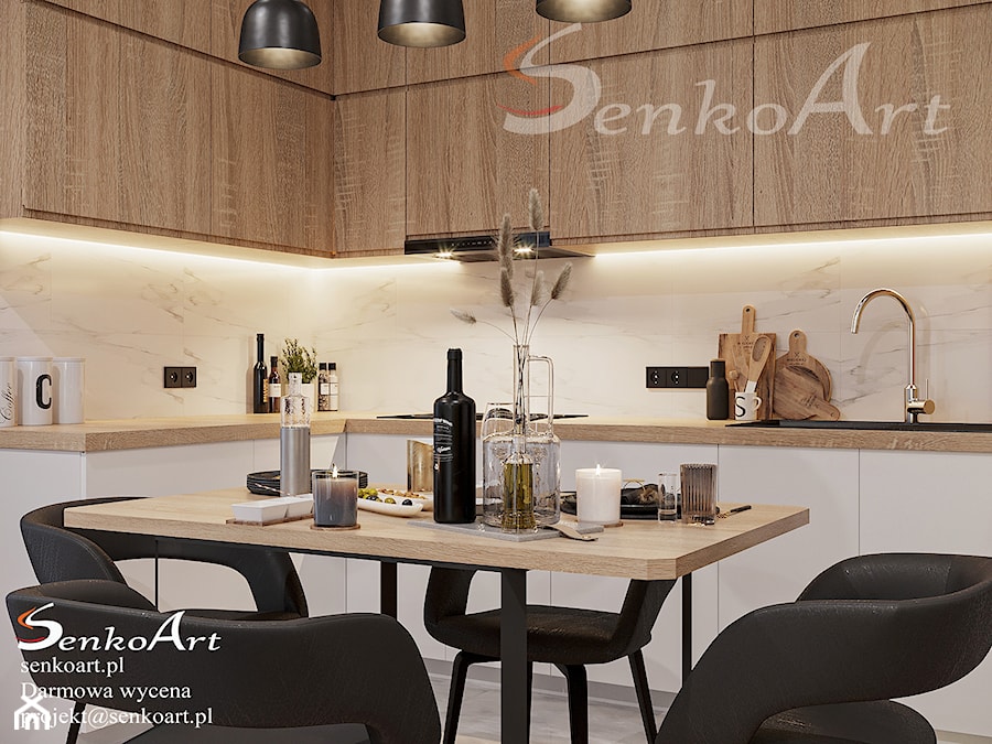 Pomysł na aranżacje kuchni nowoczesnej - zdjęcie od SenkoArt Design