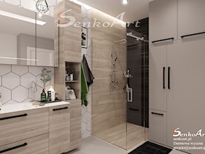 Łazienka z prysznicem walk-in - zdjęcie od SenkoArt Design