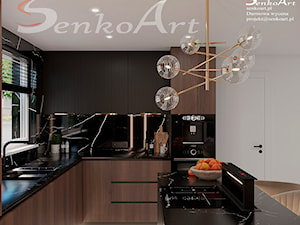 Kuchnia z marmurowym blatem - zdjęcie od SenkoArt Design