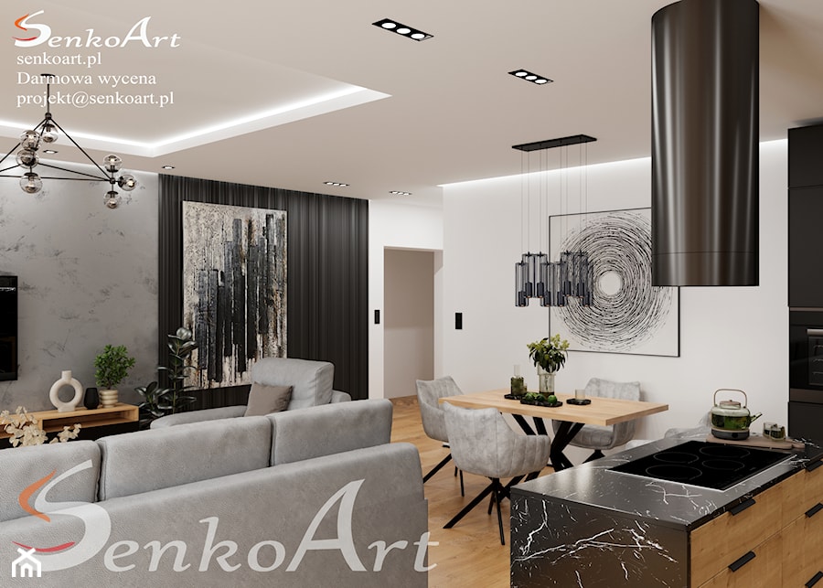 Salon nowoczesny - zdjęcie od SenkoArt Design