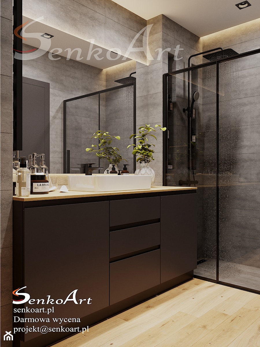 Nowoczesna łazienka w domu - zdjęcie od SenkoArt Design