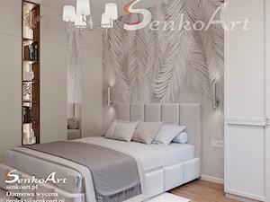 Sypialnia w skandynawskim stylu - zdjęcie od SenkoArt Design