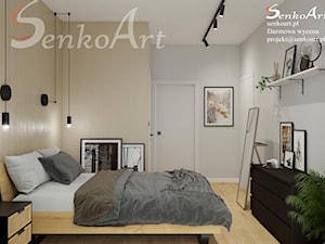 Nowoczesna Sypialnia z lustrem - Sypialnia, styl nowoczesny - zdjęcie od SenkoArt Design