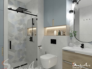 Projekt łazienki w stylu współczesnym - zdjęcie od Senkoart Design